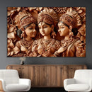 Indian Woman Statue Wall Art Canvas Print