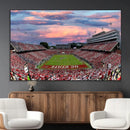 Carter-Finley Stadium Art Sunset Game Triple Canvas Wall Art