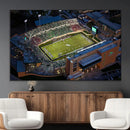 University of North Texas Mean Green Football Artwork,