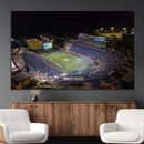 Duke University Blue Devils Football Print Canvas - Durham