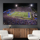 University of Kansas Jayhawks Football Team Print - Lawrence by MyGreatCanvas | Canvas Wall Art Prints | Photo Prints & Wall Decor