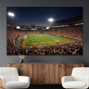 Clemson University Tigers Art Print, Football Team Print -