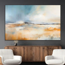 Abstract Landscape Wall Art Canvas Print - Warm Tones of