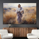 Jesus the Good Shepherd Wall Art Canvas Print - Lost Lamb