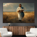 Jesus Shepherd Wall Art | Ready to Hang Triptych Canvas of