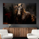 Abstract Black Horse Canvas Print for Farmhouse Wall Art | by MyGreatCanvas | Canvas Wall Art Prints | Photo Prints & Wall Decor