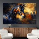 Abstract Horse Art Print - Abstract Canvas Wall Art |
