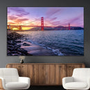 Golden Gate Bridge Wall Art Canvas Print – Framed San by MyGreatCanvas | Canvas Wall Art Prints | Photo Prints & Wall Decor