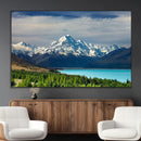 Mount Cook and Lake Pukaki Canvas Wall Art Print – Majestic by MyGreatCanvas | Canvas Wall Art Prints | Photo Prints & Wall Decor