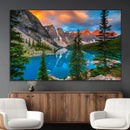 Canadian Rockies Moraine Lake Wall Art Canvas Print, Pine
