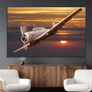 Old War Plane Wall Art Canvas Print by MyGreatCanvas | Canvas Wall Art Prints | Photo Prints & Wall Decor