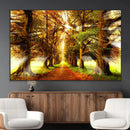 Sunshine in Forest and Trees Wall Art Canvas Print by MyGreatCanvas | Canvas Wall Art Prints | Photo Prints & Wall Decor