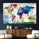 World Map Canvas Print – Framed Travel Map Wall Art for by MyGreatCanvas | Canvas Wall Art Prints | Photo Prints & Wall Decor