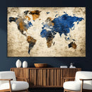 World Map Canvas Print – Detailed Map of the World Wall Art by MyGreatCanvas | Canvas Wall Art Prints | Photo Prints & Wall Decor