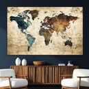 World Map Canvas Print – Detailed Map of the World Wall Art by MyGreatCanvas | Canvas Wall Art Prints | Photo Prints & Wall Decor
