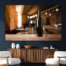 Wine and Bottle Wall Art Canvas Print by MyGreatCanvas | Canvas Wall Art Prints | Photo Prints & Wall Decor