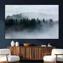 Autumn and Misty Trees in the Forest Wall Art Canvas Print, by MyGreatCanvas | Canvas Wall Art Prints | Photo Prints & Wall Decor