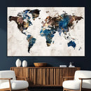 World Map Canvas Print – Framed Travel Map Wall Art for by MyGreatCanvas | Canvas Wall Art Prints | Photo Prints & Wall Decor