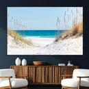 Serene Coastal Dune Path with Ocean View, 3-Panel Beach