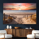 Sunset on the Sea Wall Art Canvas Print by MyGreatCanvas | Canvas Wall Art Prints | Photo Prints & Wall Decor