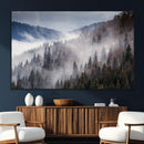 Beautiful Rising Fog in Winter Mountain Landscape- Framed by MyGreatCanvas | Canvas Wall Art Prints | Photo Prints & Wall Decor