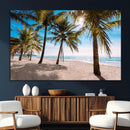 Palm Beach Tropical Island Wall Art Canvas Print by MyGreatCanvas | Canvas Wall Art Prints | Photo Prints & Wall Decor