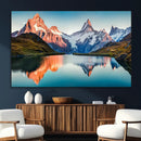 Landscape Mountain and Lake View Wall Art Canvas Print