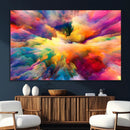 Blazing Vibrant Colors Cloud Wall Art Canvas Print