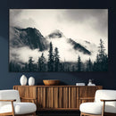 Large Foggy Mountain Forest Wall Art Canvas Print | Misty by MyGreatCanvas | Canvas Wall Art Prints | Photo Prints & Wall Decor