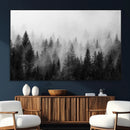 Fogy Forest Canvas Wall Art Print - Mountain Wall Art with