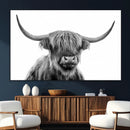Scottish Highland Cow Cattle Art Print Wall Art Canvas Print by MyGreatCanvas | Canvas Wall Art Prints | Photo Prints & Wall Decor