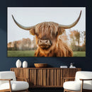 Highland Cow Animal Scottish Cattle Art Print Farmhouse Wall