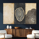 Tree Rings Canvas Wall Art Print – Minimalist Natural
