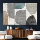Canvas Print Wall Art Abstract Art Boho, Framed Boho Decor