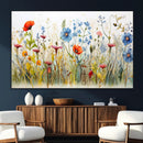 Colorful Wildflower Canvas Wall Art - Vibrant Floral