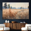 Golden Fields Canvas Wall Art Print – Serene Landscape of