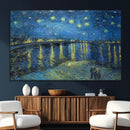 Vincent van Gogh Starry Night over the Rhone Abstract Wall