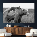 Bear and Cub Wall Art Canvas | 399 Bear Cub