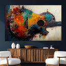 Abstract Guitar Wall Art Canvas | Vibrant Music-Inspired Art by MyGreatCanvas | Canvas Wall Art Prints | Photo Prints & Wall Decor