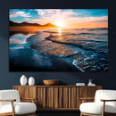 Beach Ocean Sunset on the Sea Wall Art Canvas, Beach Ocean by MyGreatCanvas | Canvas Wall Art Prints | Photo Prints & Wall Decor