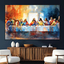 Abstract Watercolor The Last Supper Wall Art