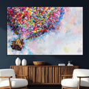 Don't Look Up Movie Canvas Wall Art - Vibrant Floating House