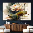 Lotus Flower Watercolor Canvas Print – A Symbol of Serenity by MyGreatCanvas | Canvas Wall Art Prints | Photo Prints & Wall Decor