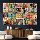 Abstract Art Collage Wall Art Canvas Print – Framed, Ready