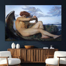 Fallen Angel Wall Art Canvas Print – Classic Art, Framed,
