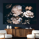 Pink Peonies Flowers Large Canvas Art Print