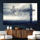 Jesus and the Fading Cross Wall Art Print – Symbol of Faith, by MyGreatCanvas | Canvas Wall Art Prints | Photo Prints & Wall Decor