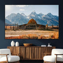 Vintage Old Barn Field Wall Art Canvas Print for Farmhouse by MyGreatCanvas | Canvas Wall Art Prints | Photo Prints & Wall Decor