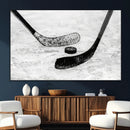 Winter Ice Hockey Sport Canvas Wall Art Print - Hockey Wall by MyGreatCanvas | Canvas Wall Art Prints | Photo Prints & Wall Decor