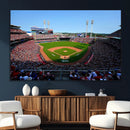 Cincinnati Reds Baseball Canvas Print - American Ball